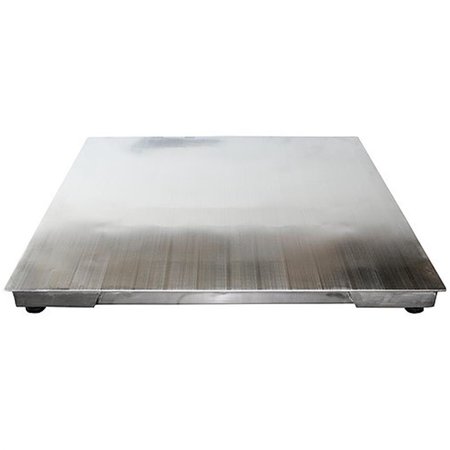 COMER EN 5000 lbs Stainless Steel Washdown Floor Scale - 4.2 x 48 x 48 in. CO2112023